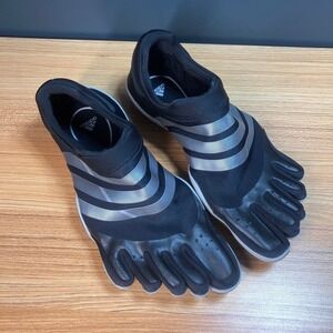 Adidas Adipure Trainer Mens 10 Black V20554 Five Finger Barefoot Training‎ Shoes